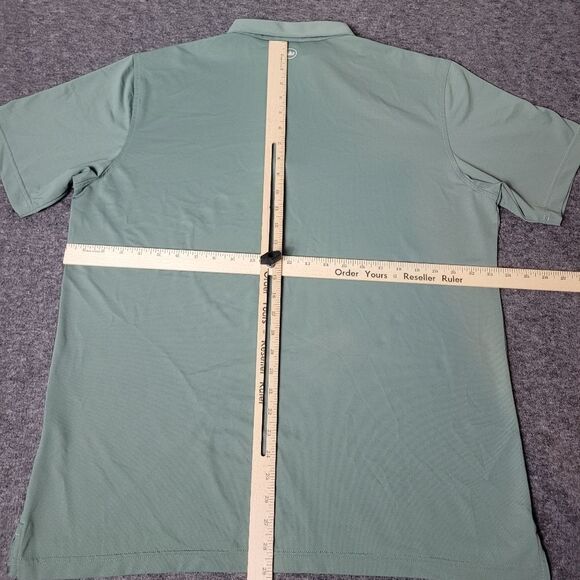 Peter Millar Crown Crafted Shirt Mens Golf Polo Size XL Green Olive - Picture 6 of 11